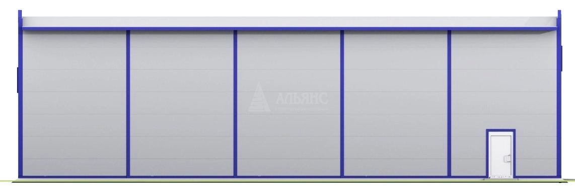 3D визуализация Проект СТО из сэндвич-панелей - фото 12