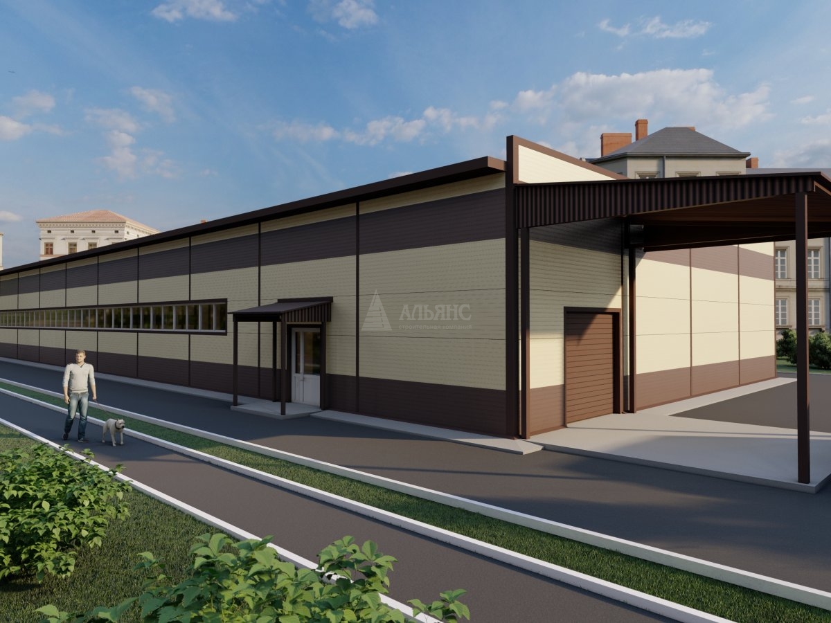 3D визуализация Магазин из сэндвич-панелей - фото 3
