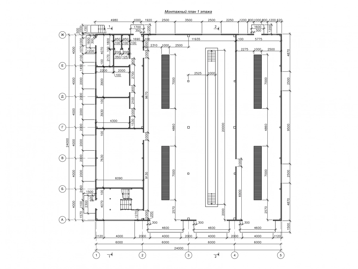 Планировка СТО с АБК из сэндвич-панелей -  фото 4