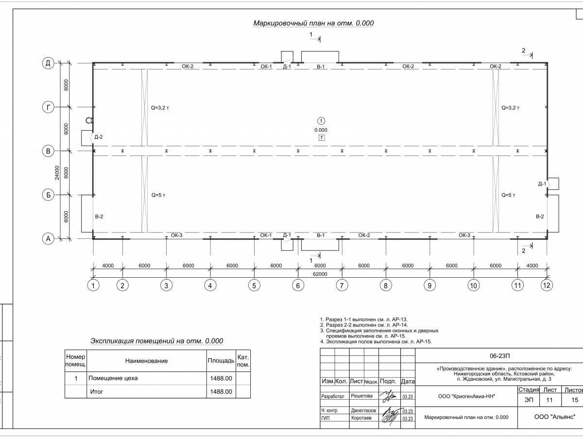 Планировка Производственное здание из сэндвич-панелей -  фото 3